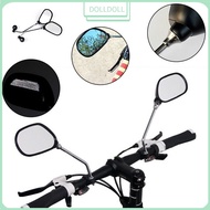 [Doll]1 Pair Bicycle Mobility Scooter Mountain Bike Handlebar Rear View Mirror Black
