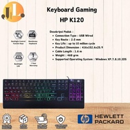 Keyboard Gaming Hp K120 Membrane Keyboard With Chocolate Keycaps Rgb