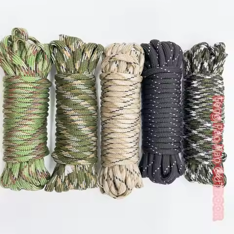 550 4mm 7 Bracket Core Parachute Rope for Survival Parachute Rope Lanyard Camping Rock Climbing Camp