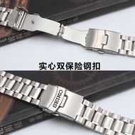 Seiko SEIKO No. 5 Steel Strap Automatic Mechanical Men's Watch SNKP09K1 Bracelet Double Safety Buckle Watch Strap 18 20 22 24mm