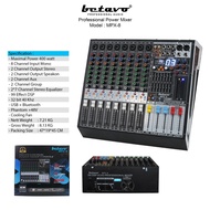 Betavo Audio Power Mixer MPX - 8 Professional Power Mixer | 8 Channel | 400 Watt (Max)