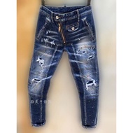 DSQUARED2 Men's Motorcycle Style Fashion Slim Jacket