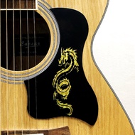 Guitar Pickguard for 40/41 Inch Guitar Gold Phoenix And Dragon Pattern Acoustic Pick Guard Sticker