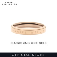 Daniel Wellington แหวนคลาสสิคทองคำสีกุหลาบ-DW ทางการ-แหวนสำหรับผู้หญิงและผู้ชาย