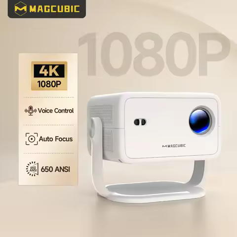 Magcubic L018 4K Android11 Projector 650ANSI Auto Focus & Keystone 1080P 360° Rotate Wifi6 BT5.2 Por