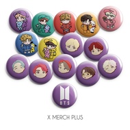 BTS Button Badge Size 44mm Medium l BTS Mcd MEAL color lookalike Mcdonalds l Bangtan Boys Jin Suga J