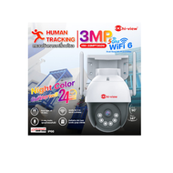 Hi-View กล้องวงจรปิดไร้สาย รุ่นHW-33MPT302W สำหรับติดตั้งภายนอก กันน้ำ กันฝุ่น พูดคุยตอบโต้ได้ (แบบเ