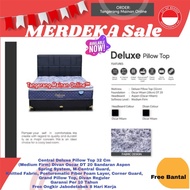 Spring Bed Central Set Kasur Sandaran X1 Deluxe Pillow Top 90x200