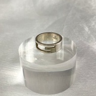 【 日本直送 名牌中古包 】GUCCI 古馳 戒指 銀色 Cutout 925銀 復古 Vintage 經典 f5zbnd