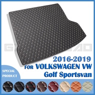 Car Trunk Mat For VOLKSWAGEN VW Golf Sportsvan 2016 2017 2018 2019 Custom Car Accessories Auto Inter