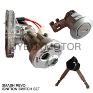 SUZUKI SMASH REVO IGNITION SWITCH SET KEY SET / SET SUIS KUNCI /MAIN SWITCH API HIGH QUALITY