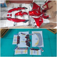 BODY FULL SET FAIRING BARONG TANGKI NINJA RR OLD ZX CBU MERAH MARUN