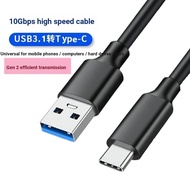 0.15m~5m usb3.1 Data Cable USB3.0 to TypeC High Speed 10G Transmission Cable Mobile Hard Disk Cable 