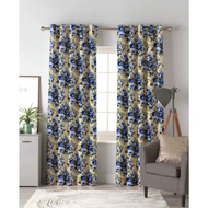 Nana Curtain (NAILY) Ring Style Langsir Bercorak / Langsir Rumah / Langsir Tingkap / Paper Print Fab