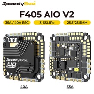 F405 AIO V2 Flight Controller SpeedyBee 35A 40A ESC 2IN1 ICM-42688 Gyro 3-6S Dual BEC Support DSHOT6