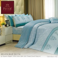 Perico ชุดเซ็ทผ้าปูที่นอน ขนาด 5 ฟุต 3 ชิ้น (ไม่รวมผ้านวม) รุ่น Superior Elegant ผ้า Cotton100%