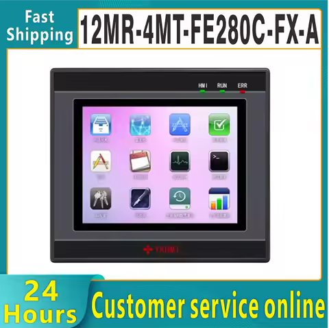 YKHMI PLC HMI all-in-one Integrated 2.8"programmable logic controller with touch screen built-in ana