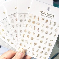 Summer Leaf Nail Sticker Set Manicure Summer Beach Leaf Nail Sticker Me109