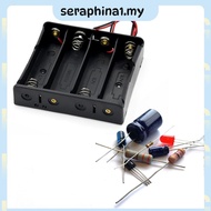 [seraphina1.my] 1 2 3 4 Slot 18650 Battery Storage Box Case Plastic Black for 18650 3.7V Battery