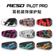 【Ready stock】R RESO Motorcycle Helmet Bluetooth Headset Pilot Sticker Protective Film Decoration Neo