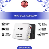 HDMI TO AV RCA Converter Adaptor Mini Box HDMI2AV / Mini HDMI2AV New