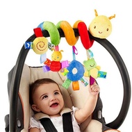 AHOUR1 Baby Rattles Mobiles Multicolor Cartoon Baby Playing Newborn Baby Spiral Crib Plush Doll Baby Plush Toys