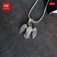 MT จี้เงินแท้ นกอินทรีย์ (ขยับได้) งานรมดำ Solid 925 Sterling Silver Eagle Movable Pendant (sp035) M