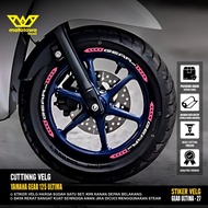 Yamaha GEAR 125 Ultima Racing Rim Cutting Stickers, Rim Accessories, Variation 27