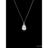 Gourd Gift New Chinese Style999Fulu Necklace Valentine's Day Sterling Silver White Chalcedony Women 