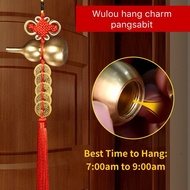 5 Emperor Coins Metal WuLou/HuLu Gourd Feng Shui Lucky Protection Wall Door Car Hanging Pendant