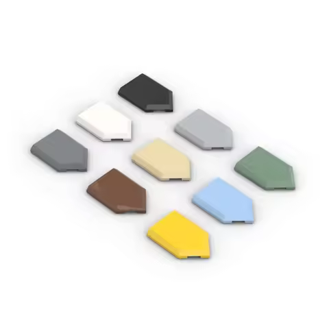 10 PCS 22385/35339/35341 Parts Tile Special 2x3 Pentagonal Building Blocks 100% Compatible Bricks To