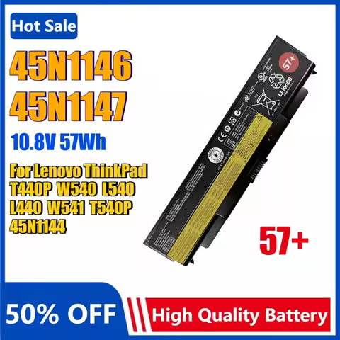 45N1146 45N1147 10.8V 57Wh Laptop Battery for Lenovo ThinkPad T440P W540 L540 L440 W541 T540P 45N114