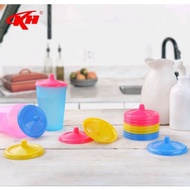 (1 Dozen) KH Mahkota Plastic Glass Lids / Cup Lids