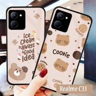 Latest Realme C33 C53 C55 C35 Glass Softcase [K207] - Mirror Softcase - Realme C33 Glass Softcase - 
