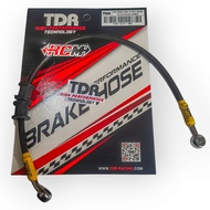 BRAKE HOSE TDR DISC BRAKE HOSE 18 INCH 18INCH EQUIVALENT TO 45CM 45 CM BLACK CARBON CARBON SILVER TI