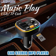 Letsview CHR-B020 Car Stereo Receiver Bluetooth 5.0 FM Transmitter Mp3 Player Dual USB Car Charger