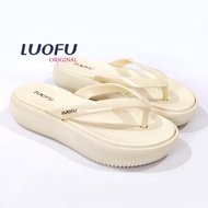 LUOFU E 7204 - BRJP4C SIZE 36-40 ORIGINAL l Sandal wedges jepit jelly wanita l Sendal jepit cewek im