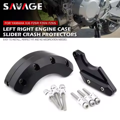 For YAMAHA XJ6 Diverson XJ6N FZ-6R FZ6 N/S FZ6N FZ6S Motorcycle Clutch Engine Case Guard Slider Cran