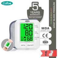 Cofoe USB Rechargeable Wrist Blood Pressure Monitor Automatic Dual Pulse Pressure Detector Digital B