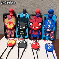 Marvel Cartoon Casing iPhone 17 16 15 14 13 12 Pro Max 11 Pro Max iphoen7 i8 7Plus iron Man Spider-M