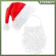 ETERNITY 1/2/6/12pcsSanta Beard White Santa Beard For Adults Christmas Santa Claus Gnome Cosplay Bea