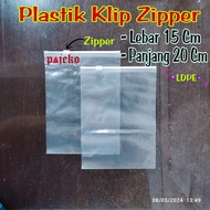 Plastic Clips 15 X 20 Cm, Ziplok Plastic 15 x 20 Cm, Zipper Clip Plastic 15 x 20 Cm