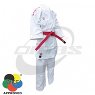 WACOKU WKF APPROVED BLUE/RED STRIPE KATA GI-SNAPPING EFFECT WAWKF9002B