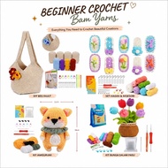 BEGINNER CROCHET SET YARN HOOK VIDEO TUTORIAL