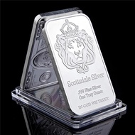เหรียญเงินแท้ Scottsdale Silver 999 หนึ่งออนซ์ทรอย 1 แท่ง In God We Trust พร้อมกล่องจัดแสดง