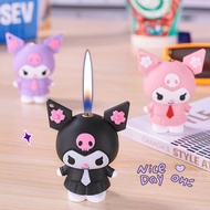 [SG Stock] Cute and Funny Sanrio Creative Personality Open Flame Lighter Color Cartoon Pattern Light