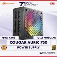 COUGAR AURIC 750 80PLUS GOLD 750W FULL MODULAR ARGB POWER SUPPLY (7 YEARS WARRANTY)