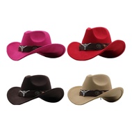 [mojotorw7] Cowboy Hat, Novelty Casual Waterproof Wide Brim Thermal Comfortable Cowgirl Hat for Cost