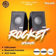 SAAG Bluetooth Speaker ROCKET (D70BT) ลำโพงฟังเพลง ลำโพงเล่นเกม ลำโพงบลูทูธ