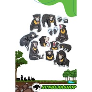 Malayan Sun Bear & Grumpy Animals Sticker